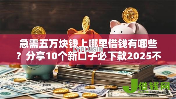 急需五万块钱上哪里借钱有哪些？分享10个新口子必下款2025不查征信