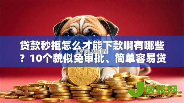 贷款秒拒怎么才能下款啊有哪些？10个貌似免审批、简单容易贷款口子合集