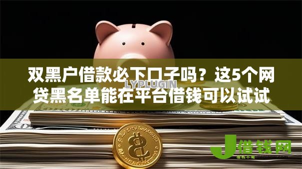 双黑户借款必下口子吗？这5个网贷黑名单能在平台借钱可以试试