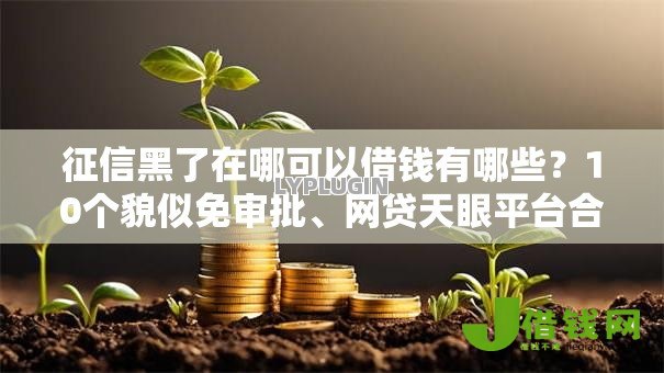 征信黑了在哪可以借钱有哪些？10个貌似免审批、网贷天眼平台合集