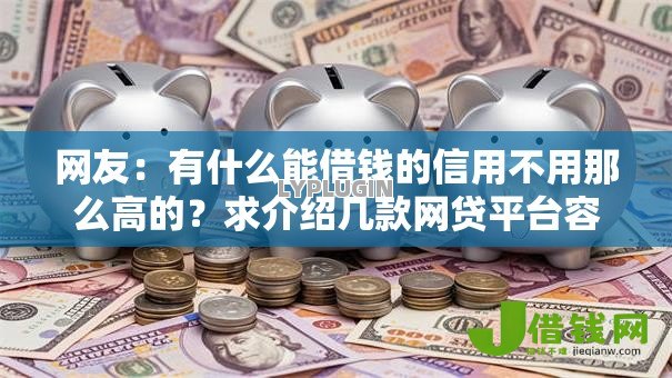 网友：有什么能借钱的信用不用那么高的？求介绍几款网贷平台容易下款