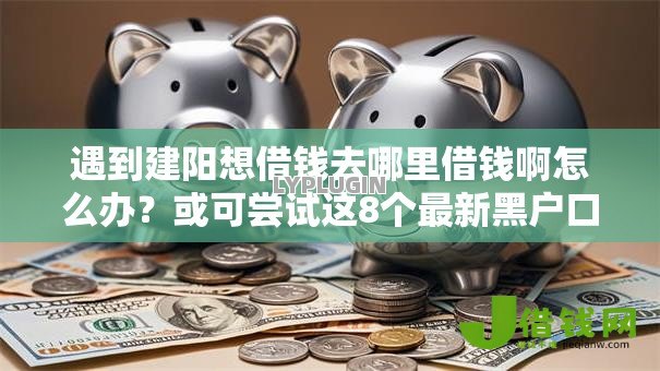 遇到建阳想借钱去哪里借钱啊怎么办？或可尝试这8个最新黑户口子