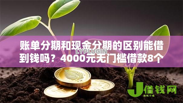 账单分期和现金分期的区别能借到钱吗?4000元无门槛借款8个平台推荐 账单分期和现金分期的区别能借到钱吗?4000元无门槛借款8个平台推荐