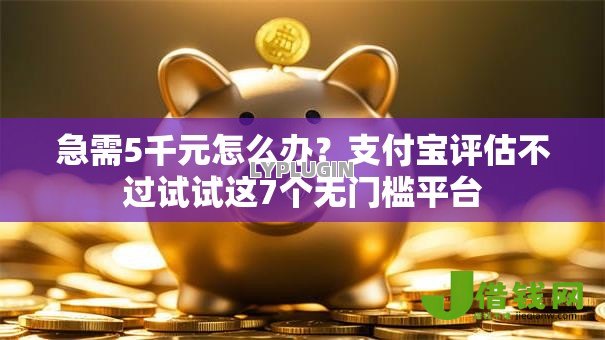 急需5千元怎么办?支付宝评估不过试试这7个无门槛平台 急需5千元怎么办?支付宝评估不过试试这7个无门槛平台