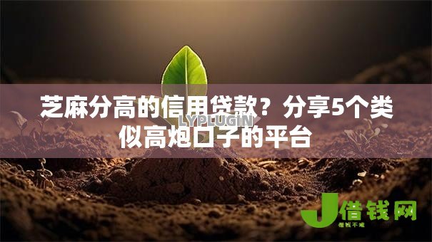 芝麻分高的信用贷款？分享5个类似高炮口子的平台