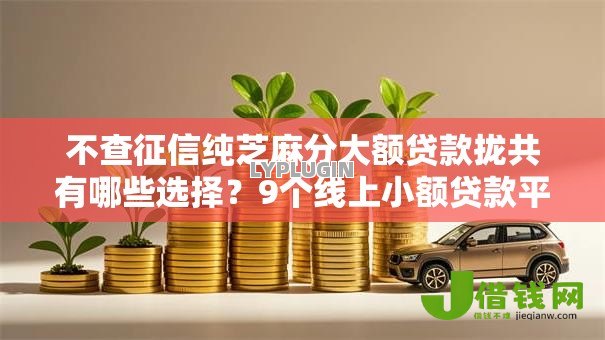 不查征信纯芝麻分大额贷款拢共有哪些选择？9个线上小额贷款平台详解