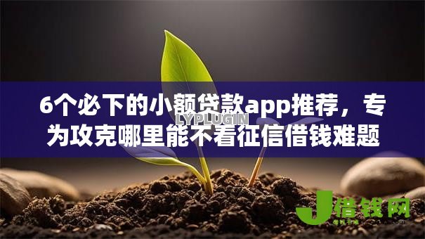 6个必下的小额贷款app推荐,专为攻克哪里能不看征信借钱难题 6个必下的小额贷款app推荐,专为攻克哪里能不看征信借钱难题