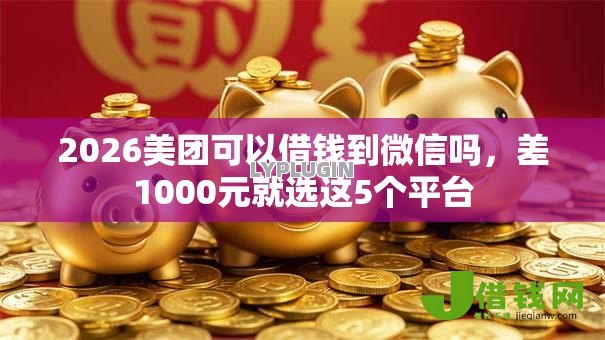 2026美团可以借钱到微信吗，差1000元就选这5个平台