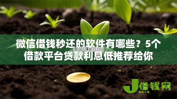 微信借钱秒还的软件有哪些?5个借款平台贷款利息低推荐给你 微信借钱秒还的软件有哪些?5个借款平台贷款利息低推荐给你