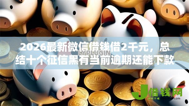 2026最新微信借钱借2千元，总结十个征信黑有当前逾期还能下款的平台！