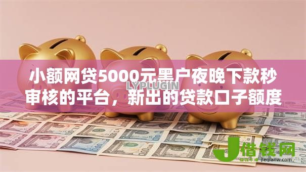 小额网贷5000元黑户夜晚下款秒审核的平台，新出的贷款口子额度是什么的7个平台介绍
