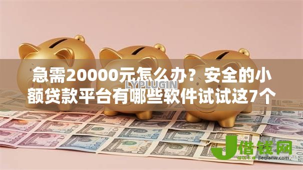 急需20000元怎么办?安全的小额贷款平台有哪些软件试试这7个无门槛平台 急需20000元怎么办?安全的小额贷款平台有哪些软件试试这7个无门槛平台