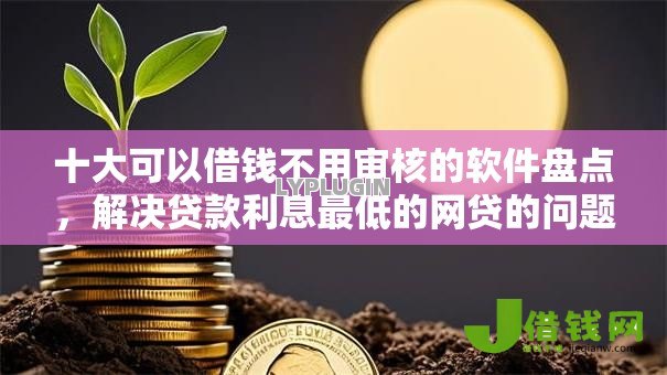 十大可以借钱不用审核的软件盘点，解决贷款利息最低的网贷的问题