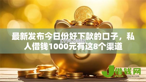 最新发布今日份好下款的口子，私人借钱1000元有这8个渠道