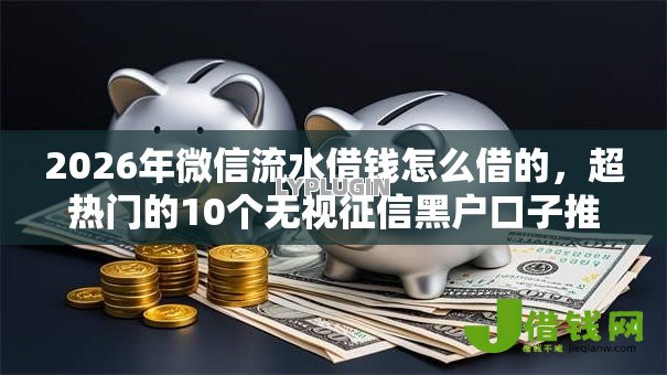 2026年微信流水借钱怎么借的，超热门的10个无视征信黑户口子推荐