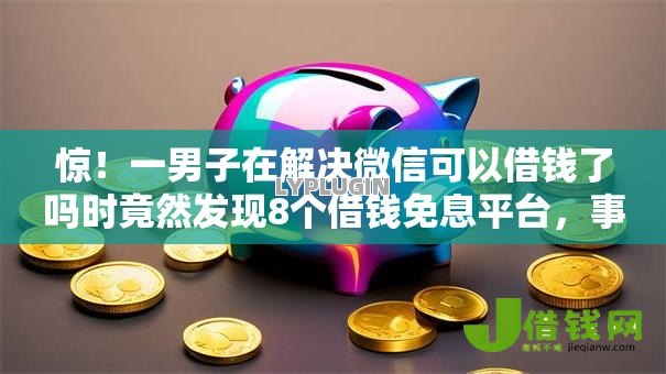 惊！一男子在解决微信可以借钱了吗时竟然发现8个借钱免息平台，事后分享了出来