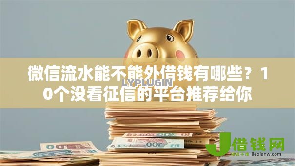 微信流水能不能外借钱有哪些?10个没看征信的平台推荐给你 微信流水能不能外借钱有哪些?10个没看征信的平台推荐给你