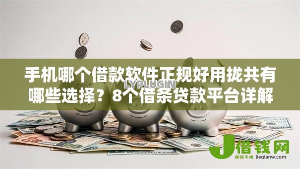 手机哪个借款软件正规好用拢共有哪些选择？8个借条贷款平台详解