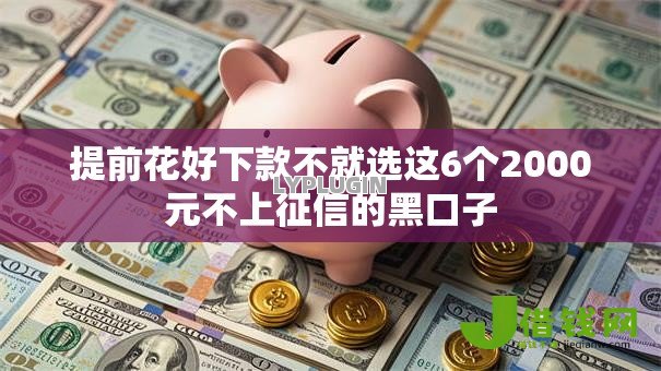 提前花好下款不就选这6个2000元不上征信的黑口子