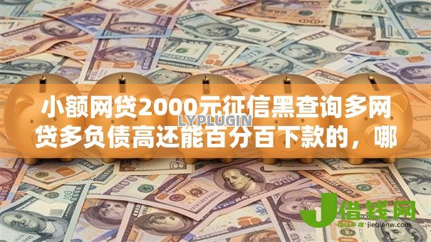 小额网贷2000元征信黑查询多网贷多负债高还能百分百下款的，哪种借款容易下款的6个平台介绍