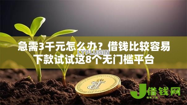 急需3千元怎么办？借钱比较容易下款试试这8个无门槛平台