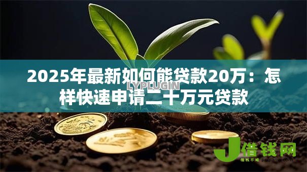 2025年最新如何能贷款20万:怎样快速申请二十万元贷款 2025年最新如何能贷款20万:怎样快速申请二十万元贷款