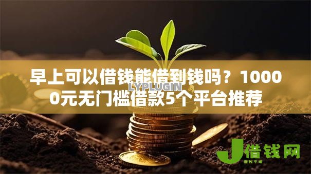 早上可以借钱能借到钱吗？10000元无门槛借款5个平台推荐