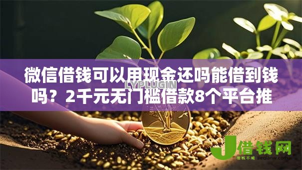 微信借钱可以用现金还吗能借到钱吗？2千元无门槛借款8个平台推荐