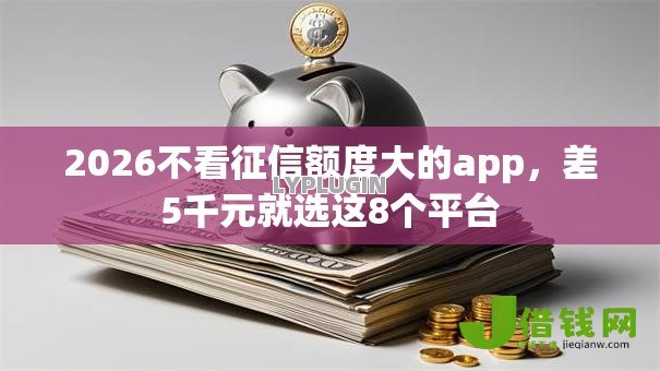 2026不看征信额度大的app,差5千元就选这8个平台 2026不看征信额度大的app,差5千元就选这8个平台
