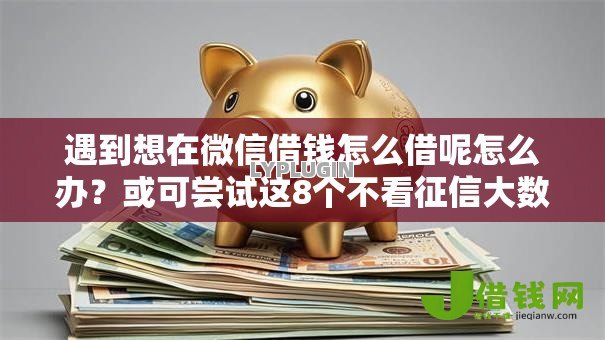 遇到想在微信借钱怎么借呢怎么办？或可尝试这8个不看征信大数据的贷款平台一定能下款