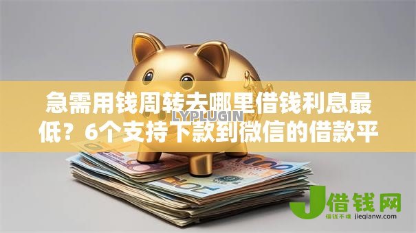 急需用钱周转去哪里借钱利息最低?6个支持下款到微信的借款平台借钱容易通过 急需用钱周转去哪里借钱利息最低?6个支持下款到微信的借款平台借钱容易通过