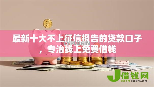 最新十大不上征信报告的贷款口子，专治线上免费借钱