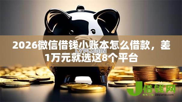 2026微信借钱小账本怎么借款，差1万元就选这8个平台