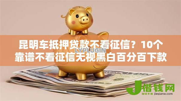 昆明车抵押贷款不看征信？10个靠谱不看征信无视黑白百分百下款软件推荐