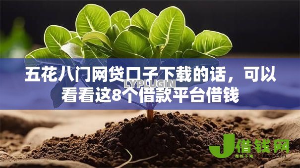 五花八门网贷口子下载的话，可以看看这8个借款平台借钱