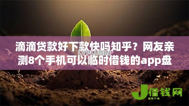 滴滴贷款好下款快吗知乎?网友亲测8个手机可以临时借钱的app盘点 滴滴贷款好下款快吗知乎?网友亲测8个手机可以临时借钱的app盘点