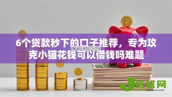 6个贷款秒下的口子推荐，专为攻克小猫花钱可以借钱吗难题