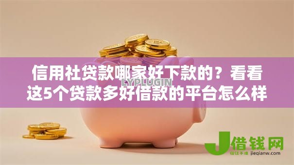 信用社贷款哪家好下款的?看看这5个贷款多好借款的平台怎么样 信用社贷款哪家好下款的?看看这5个贷款多好借款的平台怎么样