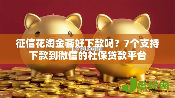 征信花淘金荟好下款吗?7个支持下款到微信的社保贷款平台 征信花淘金荟好下款吗?7个支持下款到微信的社保贷款平台