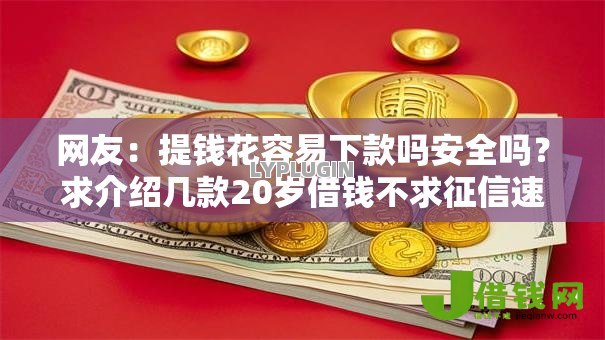 网友：提钱花容易下款吗安全吗？求介绍几款20岁借钱不求征信速借口子