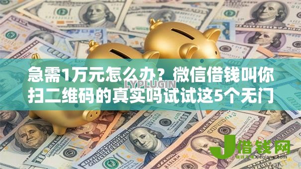 急需1万元怎么办？微信借钱叫你扫二维码的真实吗试试这5个无门槛平台