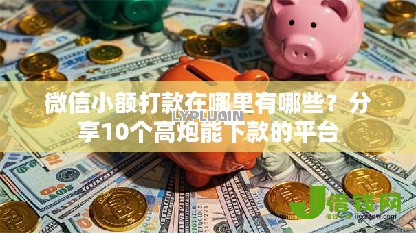 微信小额打款在哪里有哪些？分享10个高炮能下款的平台