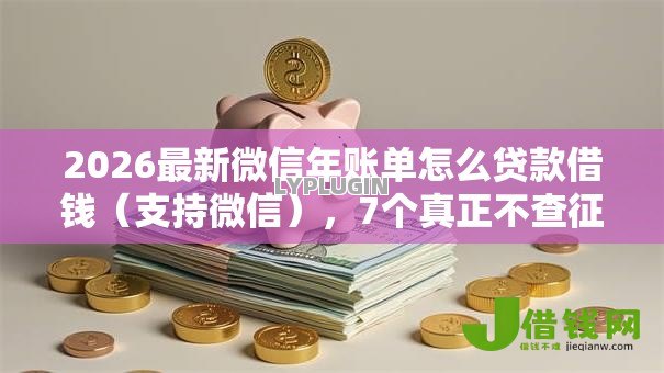 2026最新微信年账单怎么贷款借钱（支持微信），7个真正不查征信的贷款口子无私分享
