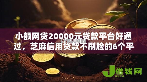 小额网贷20000元贷款平台好通过，芝麻信用贷款不刷脸的6个平台介绍