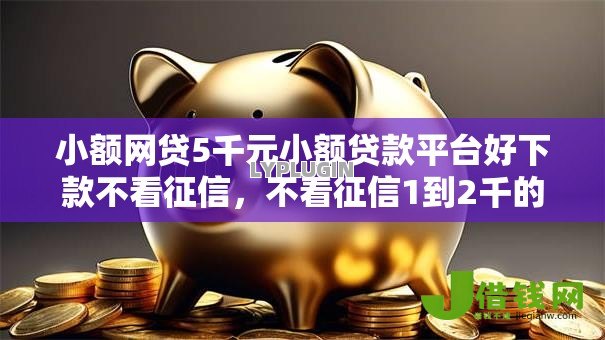 小额网贷5千元小额贷款平台好下款不看征信，不看征信1到2千的小额贷的7个平台介绍