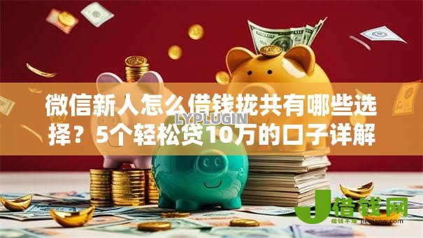 微信新人怎么借钱拢共有哪些选择？5个轻松贷10万的口子详解