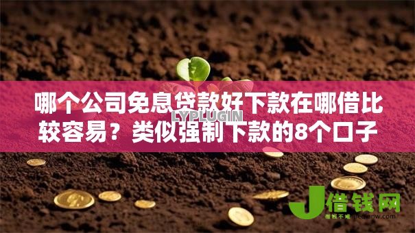 哪个公司免息贷款好下款在哪借比较容易?类似强制下款的8个口子参考 哪个公司免息贷款好下款在哪借比较容易?类似强制下款的8个口子参考