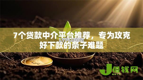 7个贷款中介平台推荐,专为攻克好下款的条子难题 7个贷款中介平台推荐,专为攻克好下款的条子难题