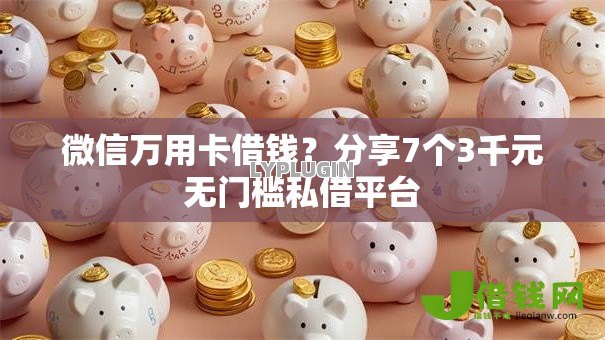 微信万用卡借钱？分享7个3千元无门槛私借平台