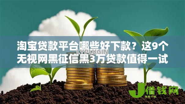 淘宝贷款平台哪些好下款？这9个无视网黑征信黑3万贷款值得一试